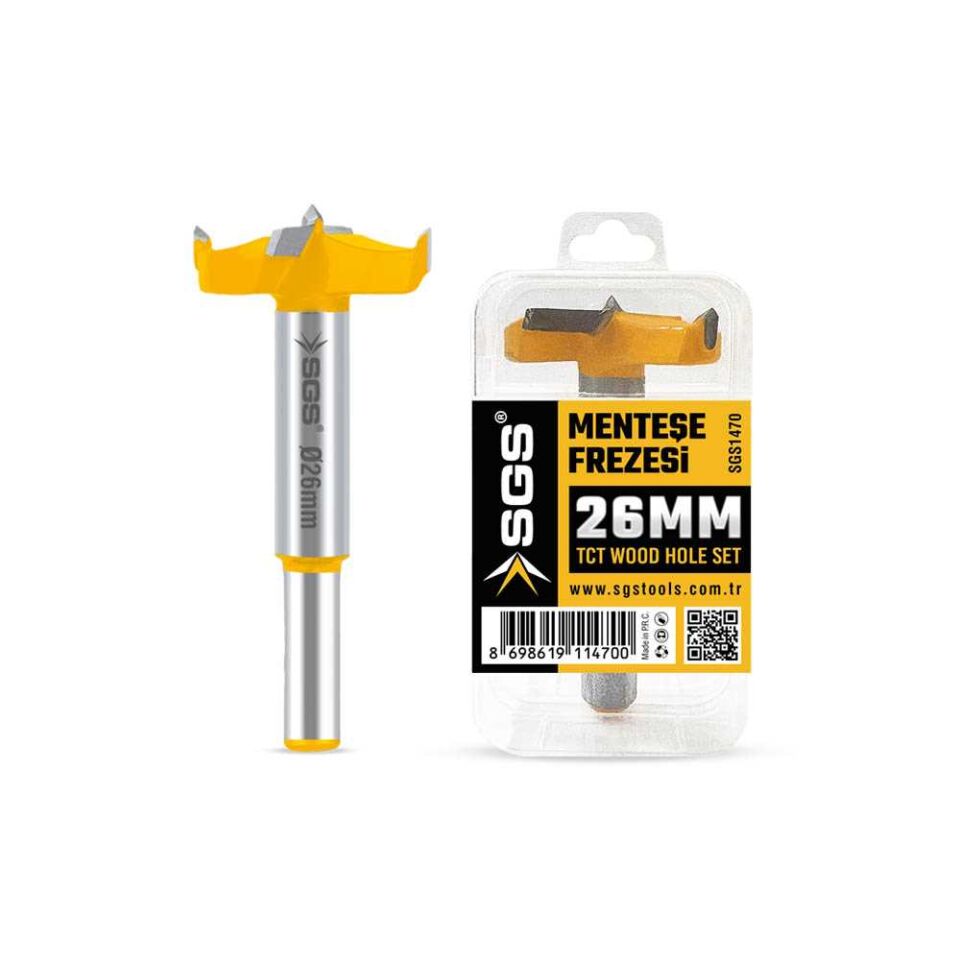 AHŞAP MENTEŞE FREZESİ 26 MM