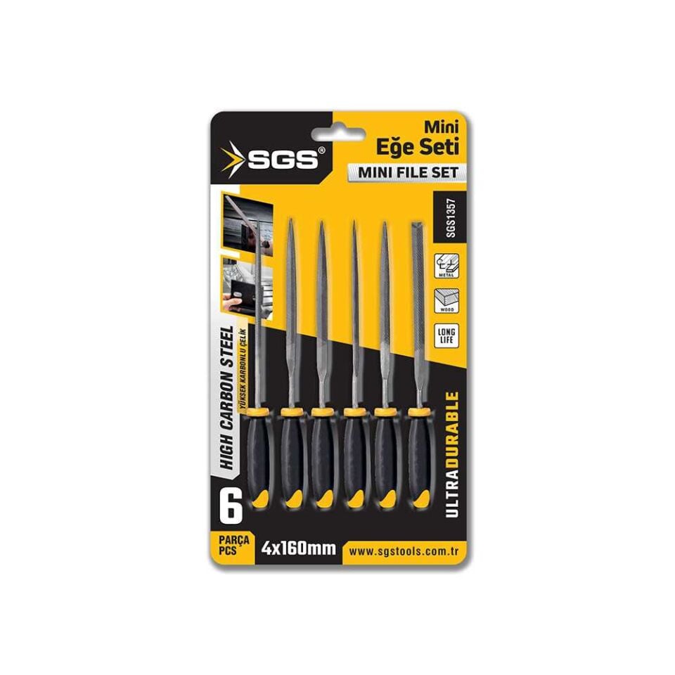 6 PARÇA MİNİ EĞE SETİ 4*160 MM