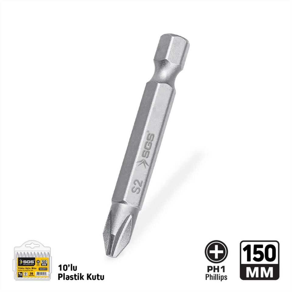 YILDIZ UÇLU BİTS S2 PH1*150mm