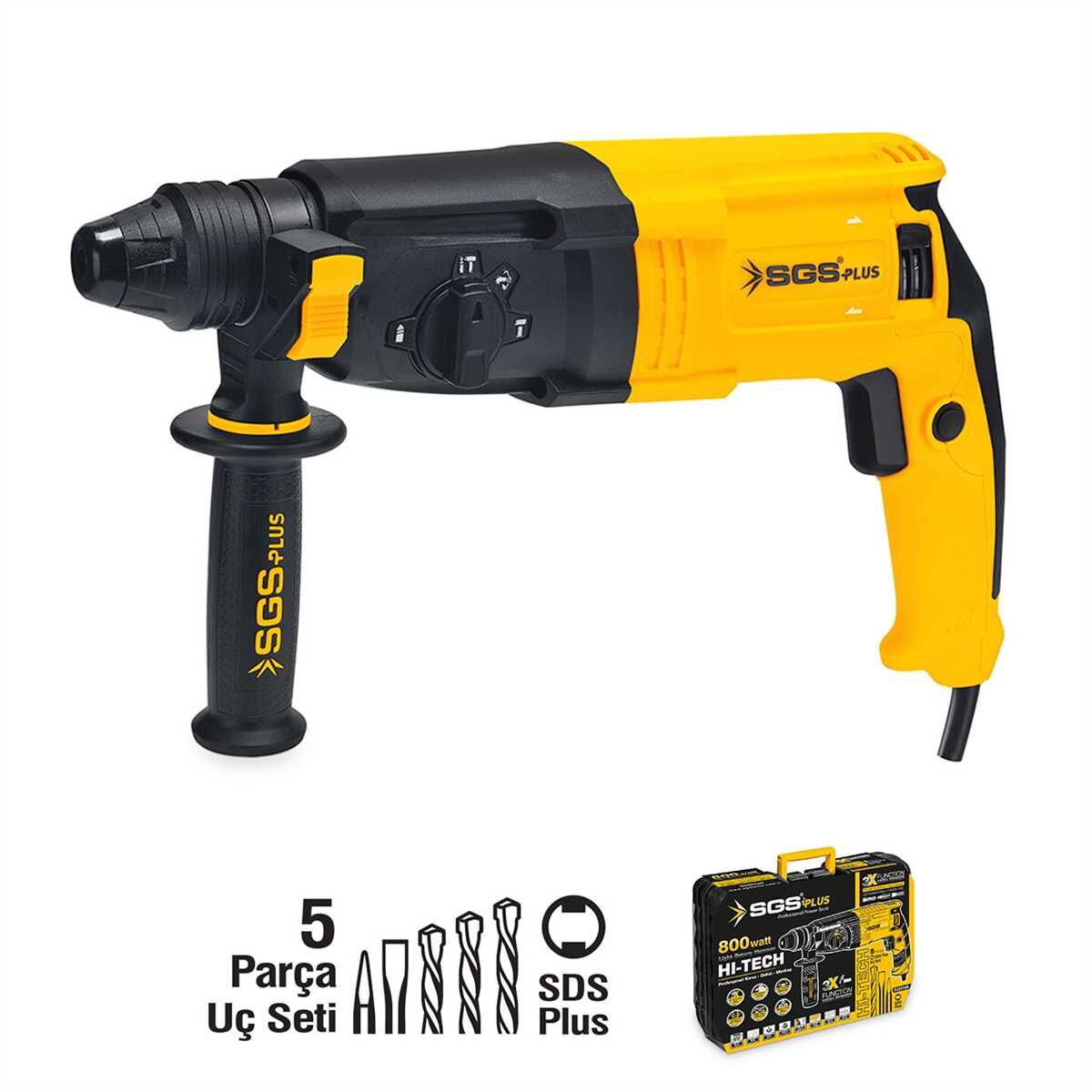 KIRICI-DELİCİ MATKAP 800 Watt 26 MM 3.1 KG (SDS PLUS)