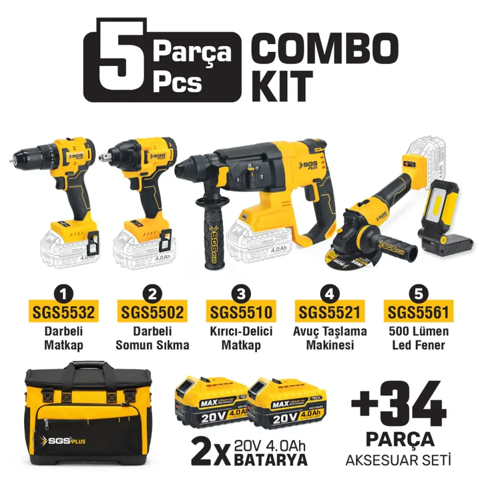 COMBO SET 5 PARÇA
