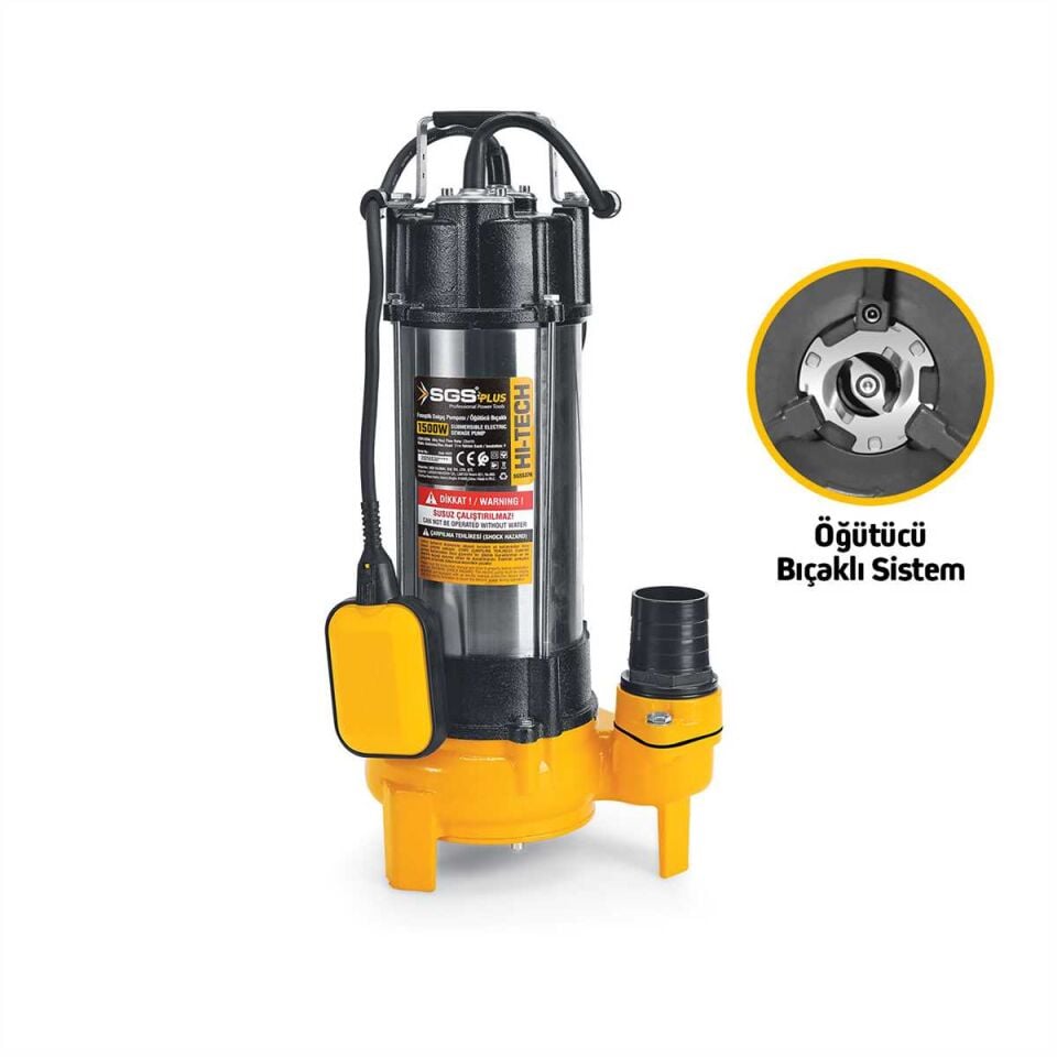 FOSEPTİK DALGIÇ POMPA 1500W /2HP BIÇAKLI