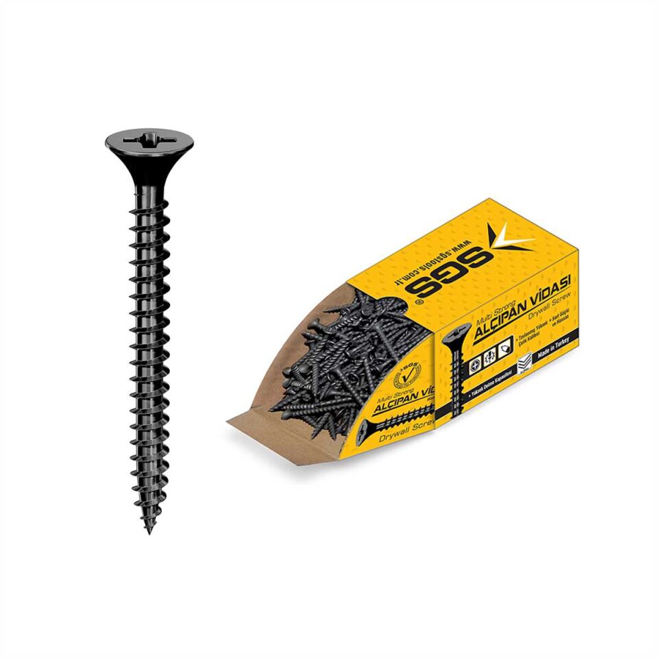 ALÇIPAN VİDASI SIK DİŞLİ 3,5*25MM (PK/1000AD)