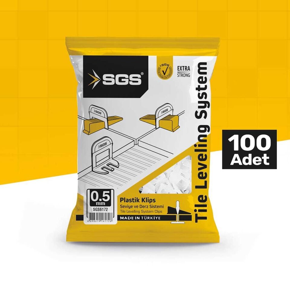 0,5 MM DERZ SEVİYE TESPİT KLİPSİ (PK/100 ADET)