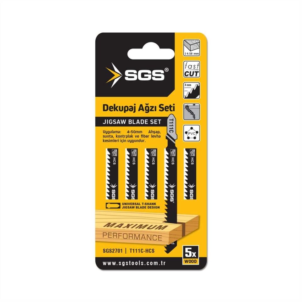 DEKUPAJ AĞZI AHŞAP T111C 5 Lİ SET ( 5'li Set Fiyatı )