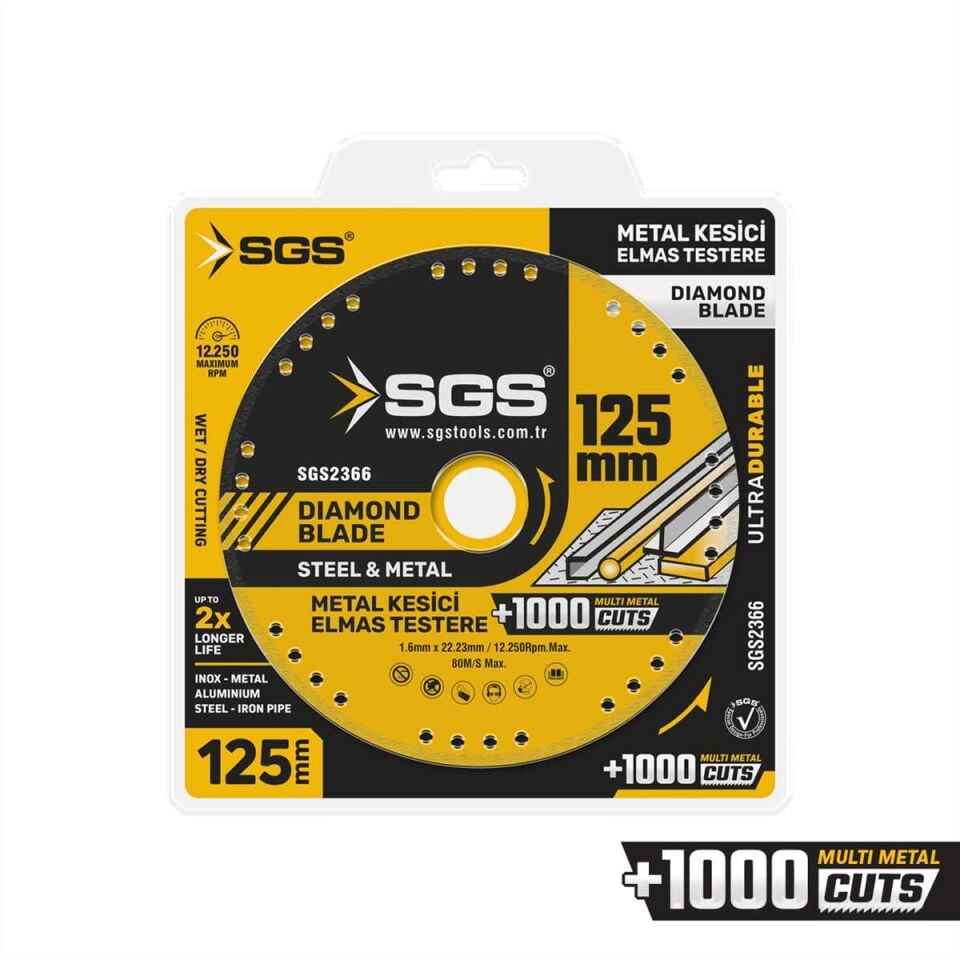 VAKUMLU ELMAS MULTI-METAL KESİCİ 125 MM