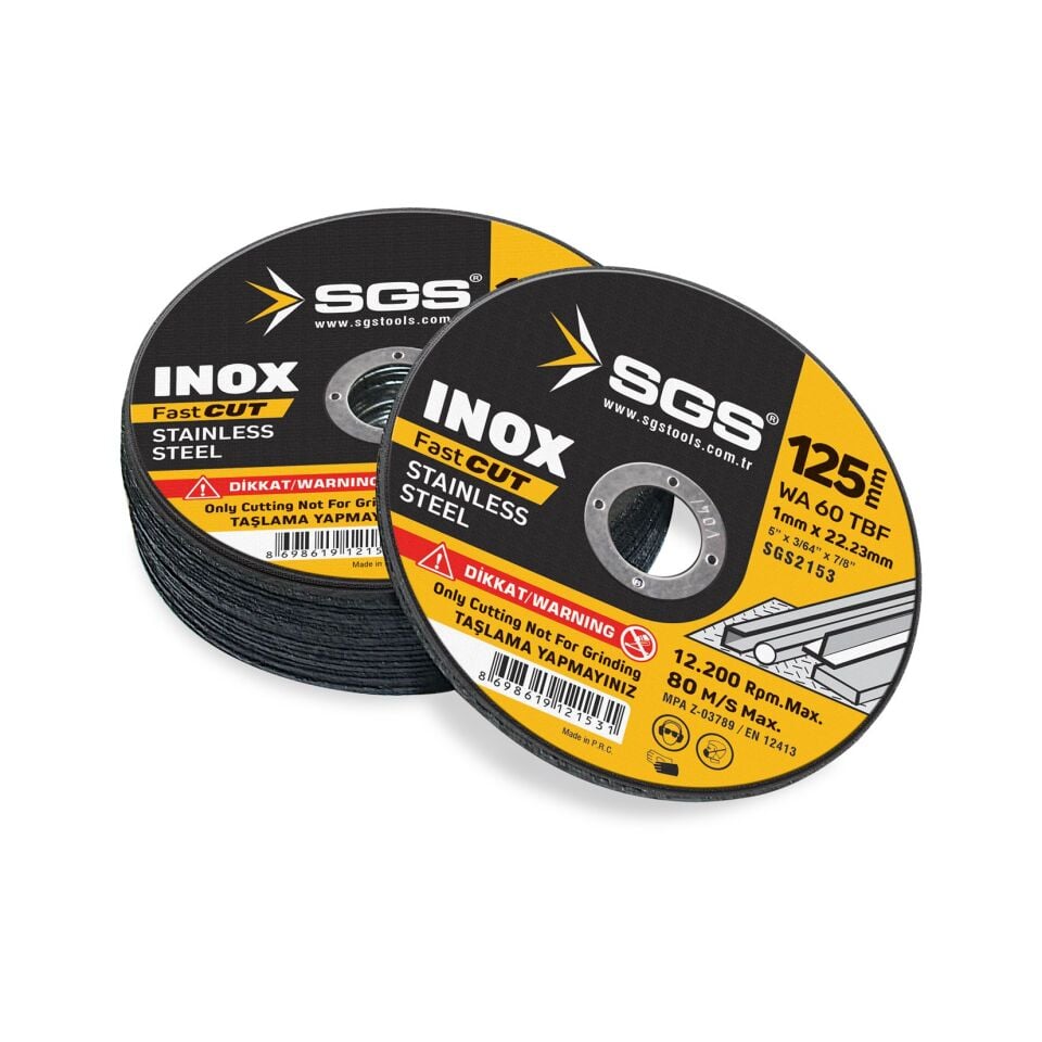 INOX METAL KESİCİ 125*1,*22MM