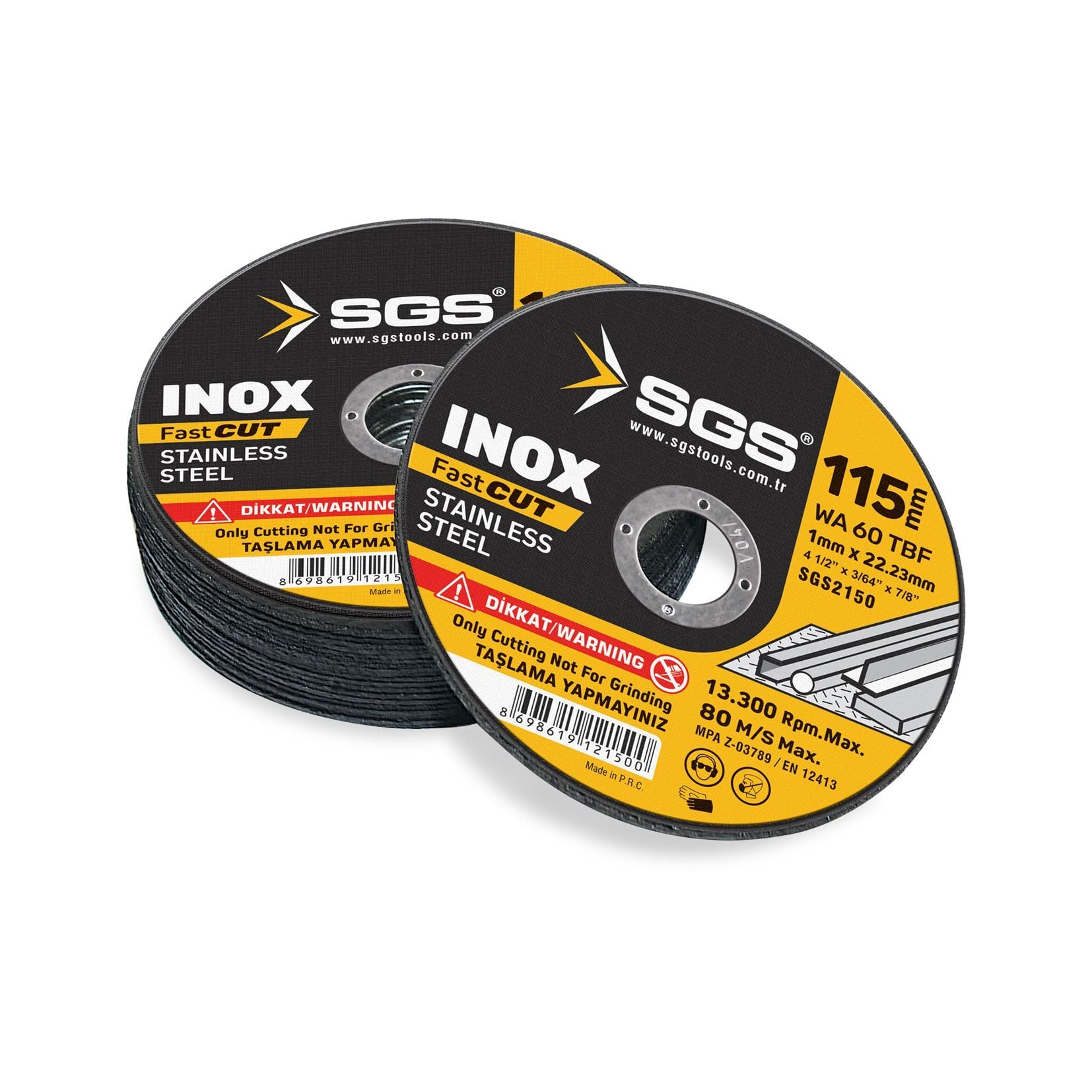 INOX METAL KESİCİ 115*1,0*22MM